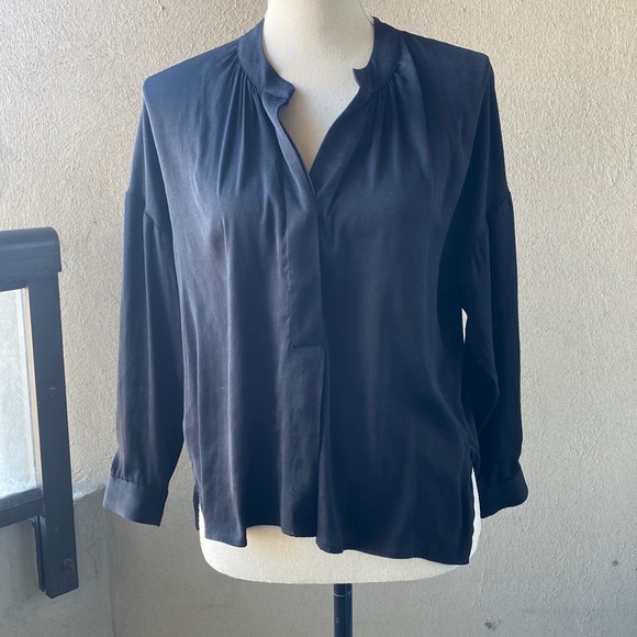 Babaton/Black Button Blouse - Picture 1 of 2